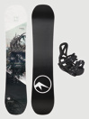 TRANS Pirat Kid + Pure M Black 2024 Conjunto Snowboard