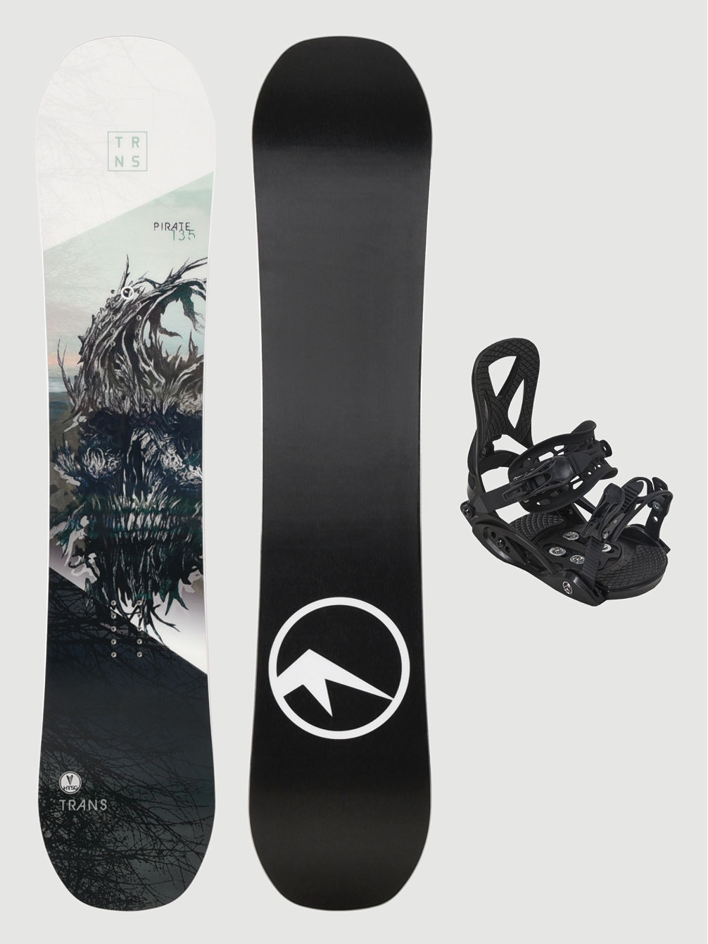 Pirat Kid + Pure M Black 2024 Snowboardpaket
