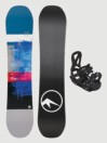 TRANS FE Kid + Pure M Black 2024 Conjunto Snowboard