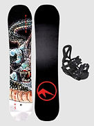 Pirate 140 + Junior S Black 2023 Snowboards&aelig;t