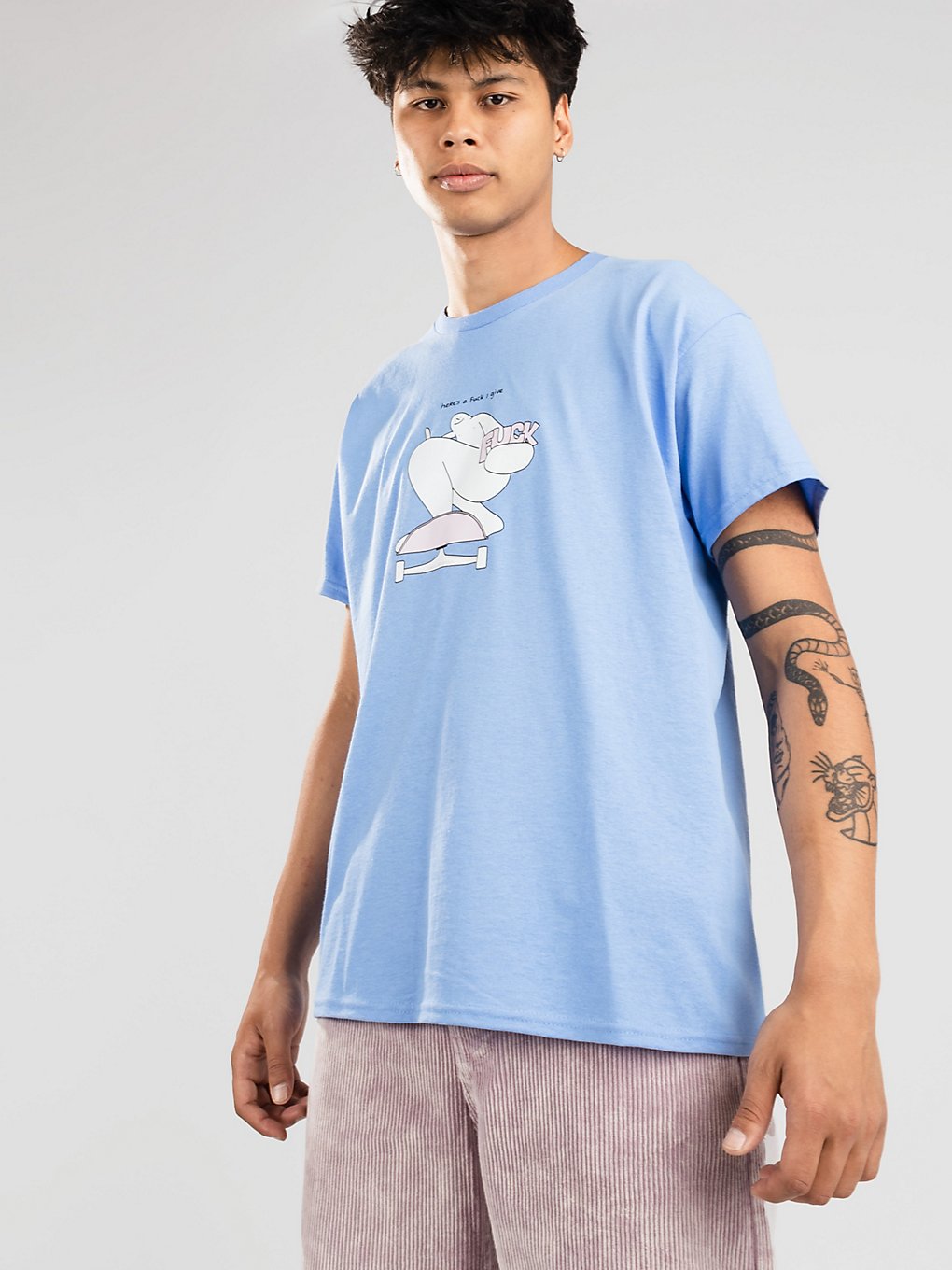 Leon Karssen Give A F_Ck T-Shirt blue kaufen