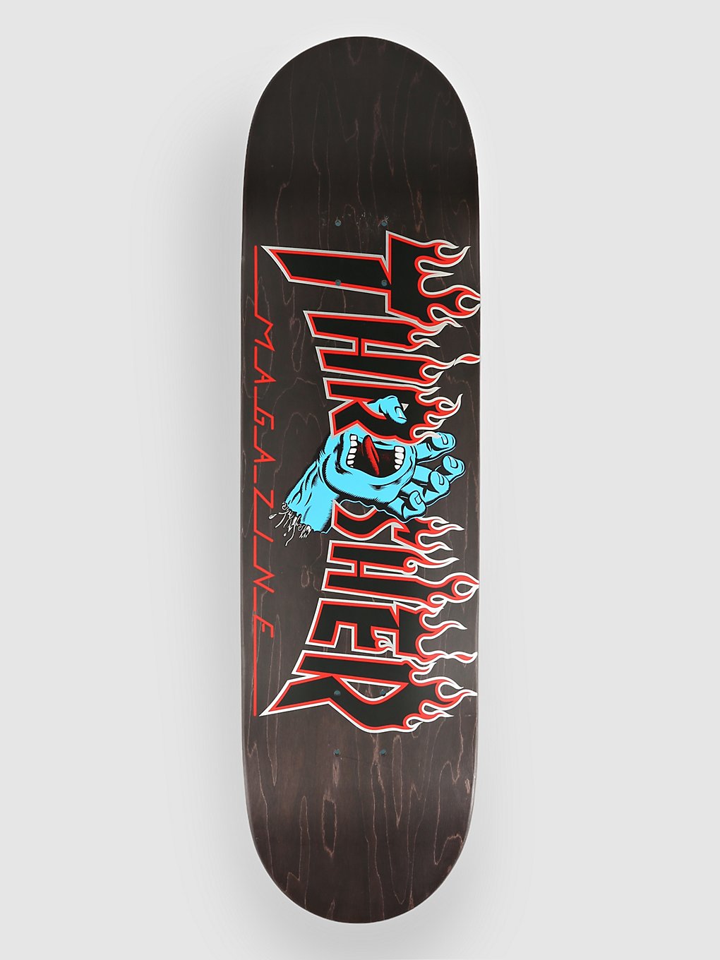 Santa Cruz X Thrasher Screaming Flame 8.5" Skateboard Deck black kaufen