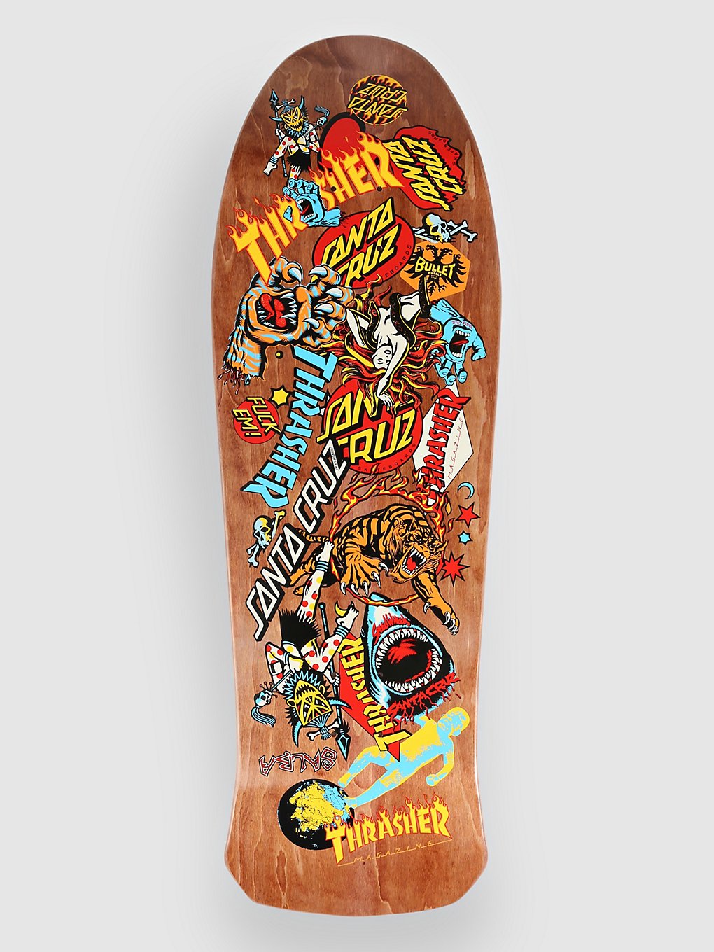 Santa Cruz X Thrasher Salba Oops 10.4" Skateboard Deck natural kaufen