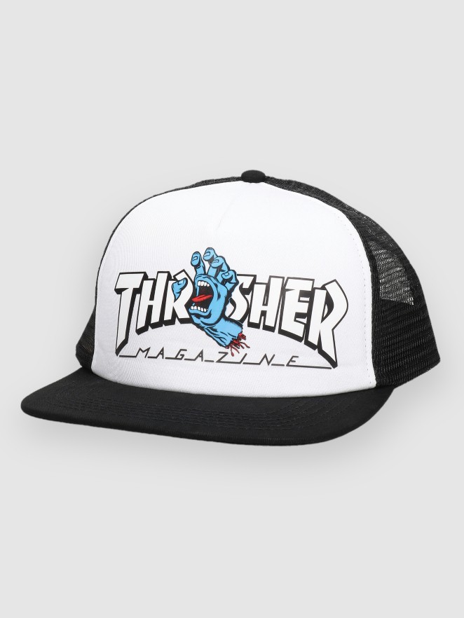 Santa Cruz X Thrasher Screaming Logo Mesh Trucker Kasket