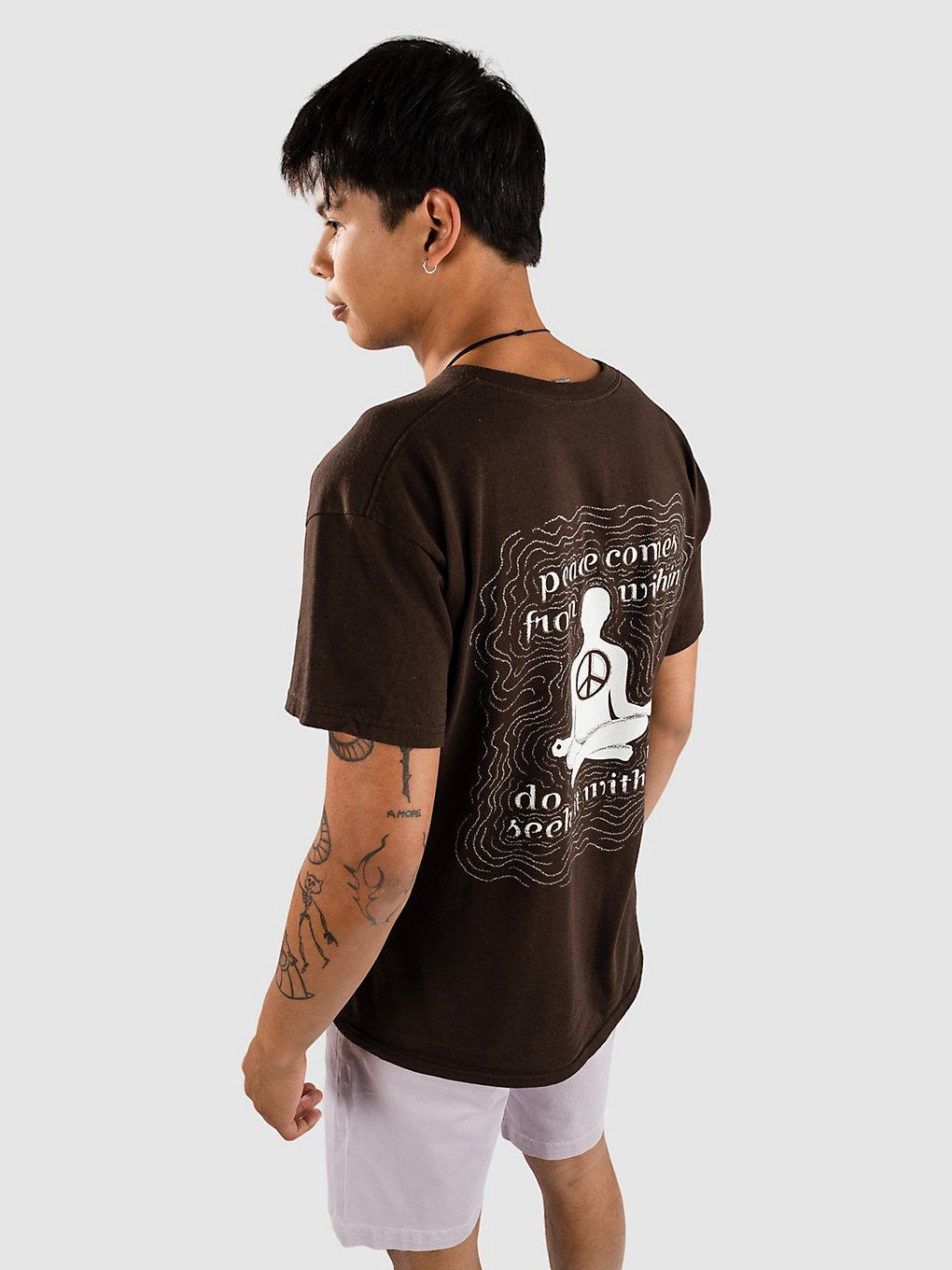 Dravus Peace Within T-Shirt brown kaufen