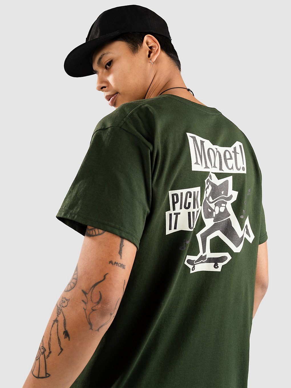 Monet Skateboards Ska Skate T-Shirt dark green kaufen