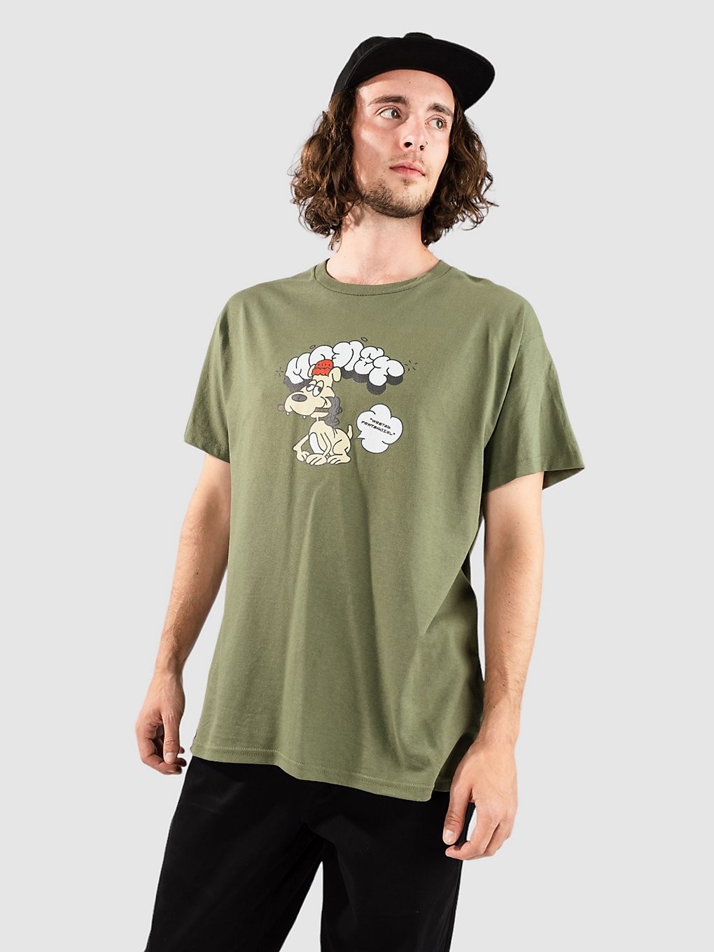 Monet Skateboards Wasted Pawtencial T-Shirt olive kaufen