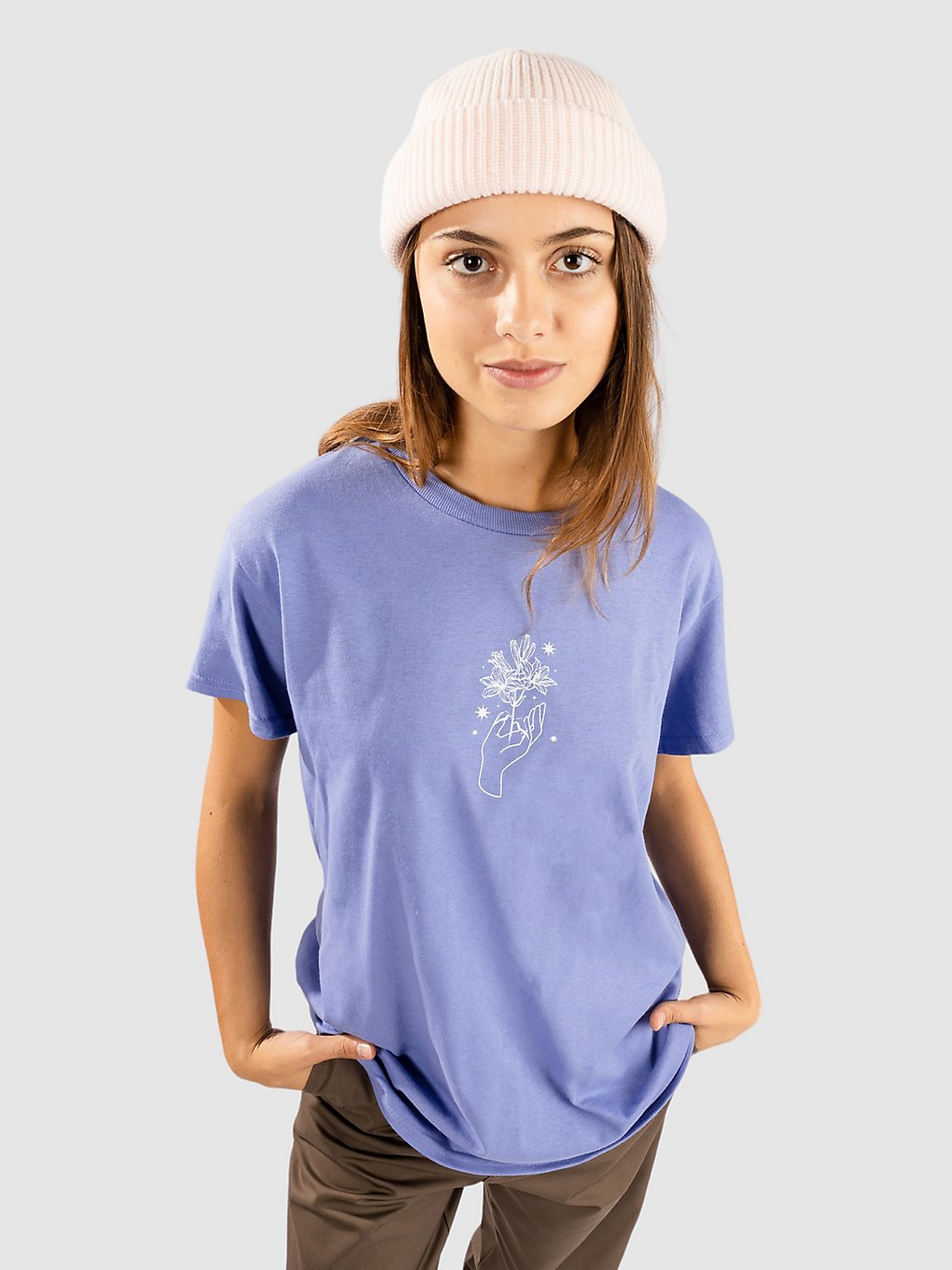 Dravus Bloomhands T-Shirt lavender kaufen