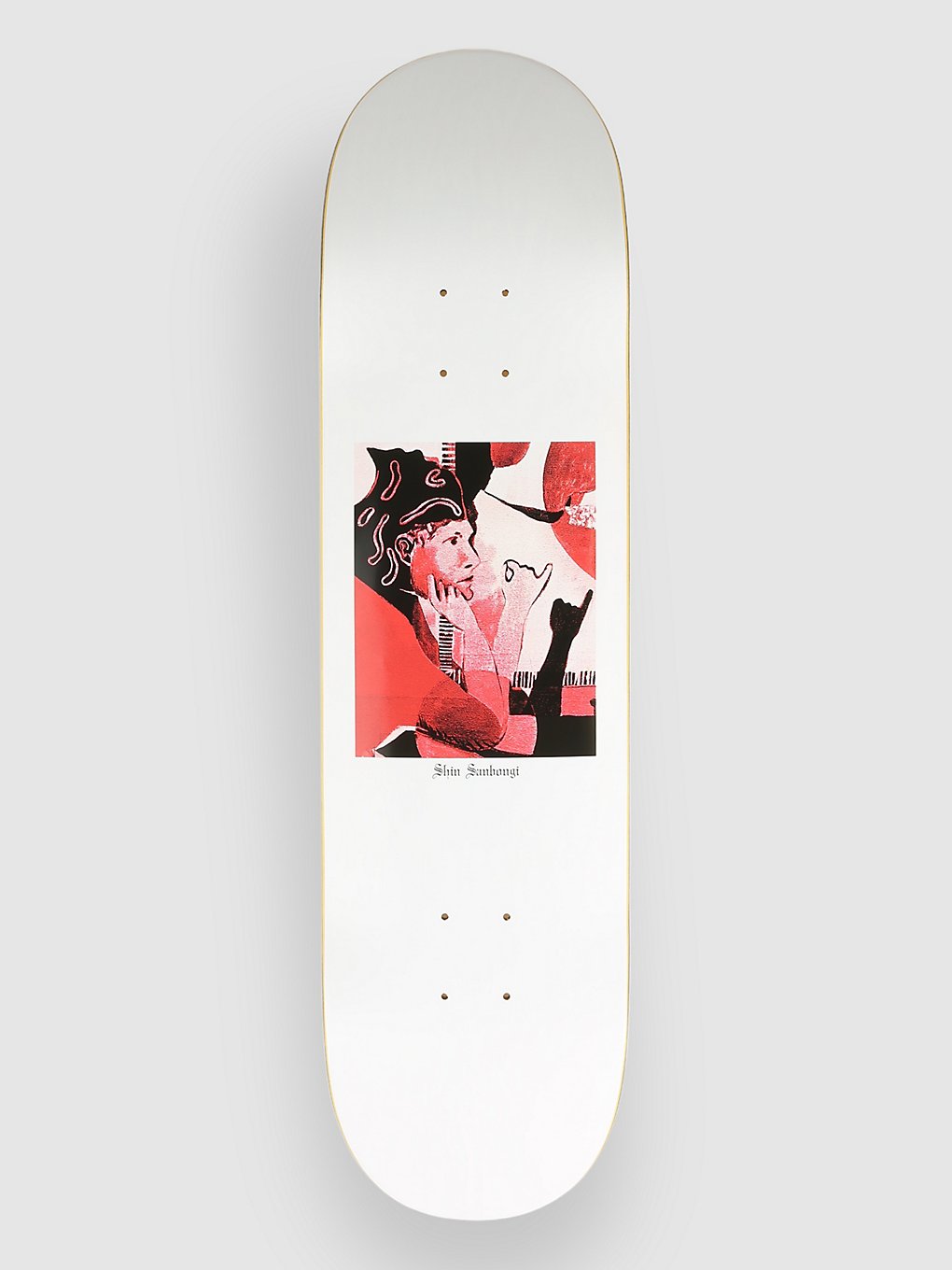 Polar Skate Shin Sanbongi Contact 8.25" Skateboard Deck white kaufen