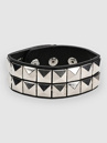 Stone and Locket Pyramid Stud Cuff Nakit