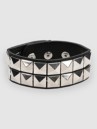 Stone and Locket Pyramid Stud Cuff Nakit