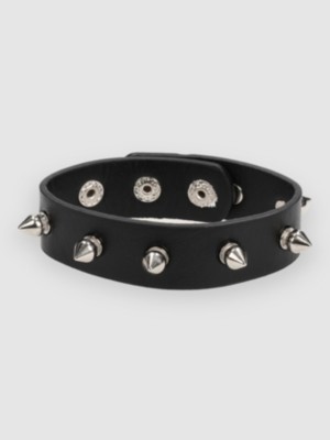 Stone and Locket Spiked Cuff Bracelet Schmuck