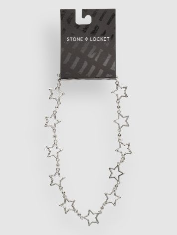 Stone and Locket Star Blazer Necklace