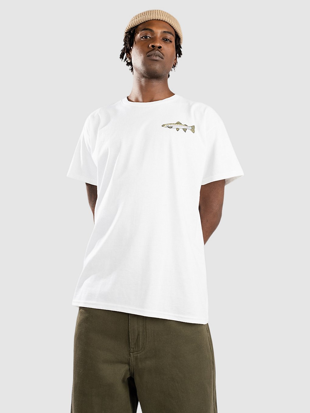 Dravus Hunt And Fish T-Shirt white kaufen