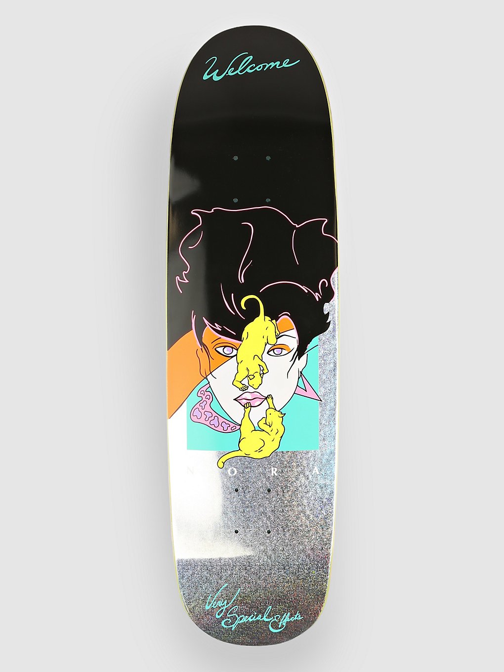Welcome Special Effects Nora Pro On Sphynx 8.8" Skateboard Deck  glitter foil kaufen