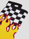 Vans Flame Check Crew (6.5-9) Calcetines