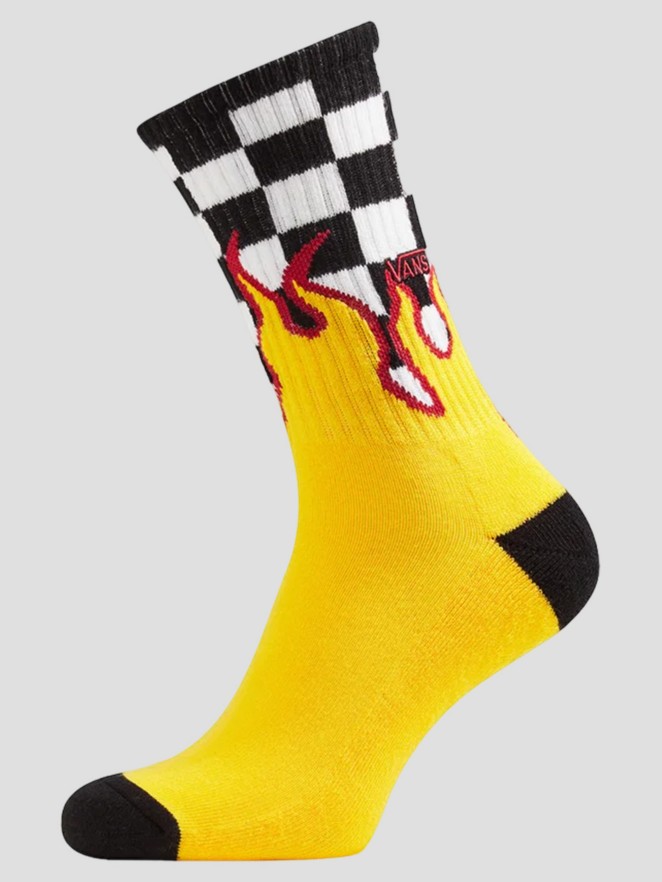 Vans Flame Check Crew (6.5-9) Calcetines