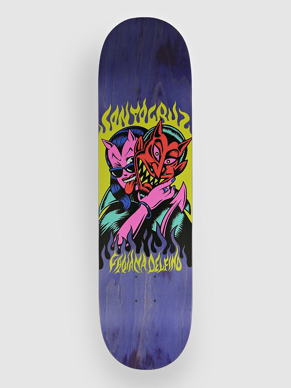 Santa Cruz Delfino Devil Vx 8.25" Skateboard Deck navy kaufen