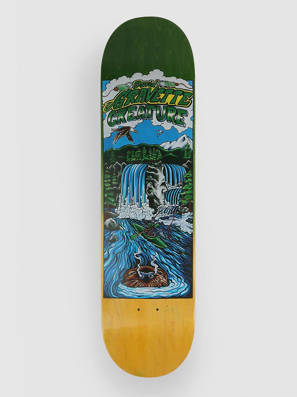 Creature Gravette Hippie Falls 8.3" Skateboard Deck green kaufen