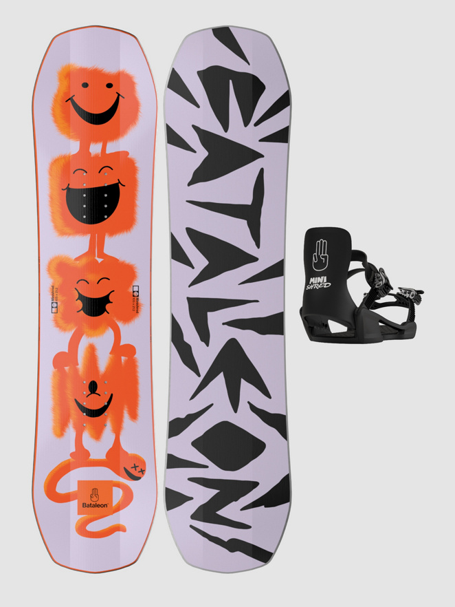Bataleon Minishred + Minishred S 2024 Kids Snowboardsæt