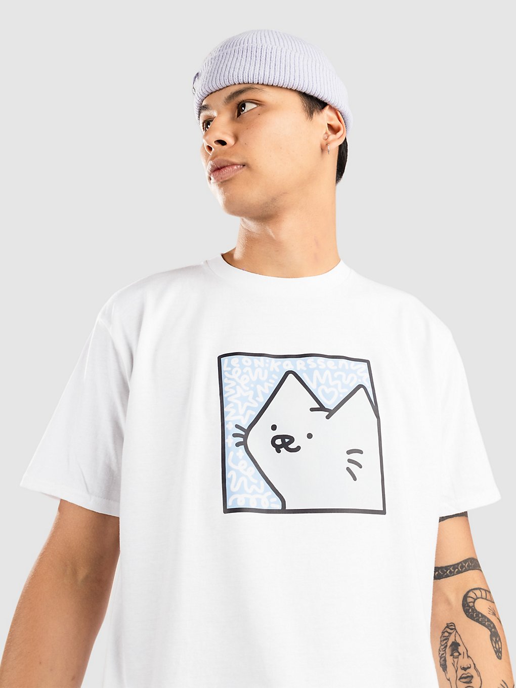 Leon Karssen Boxcat Scribble T-Shirt white kaufen