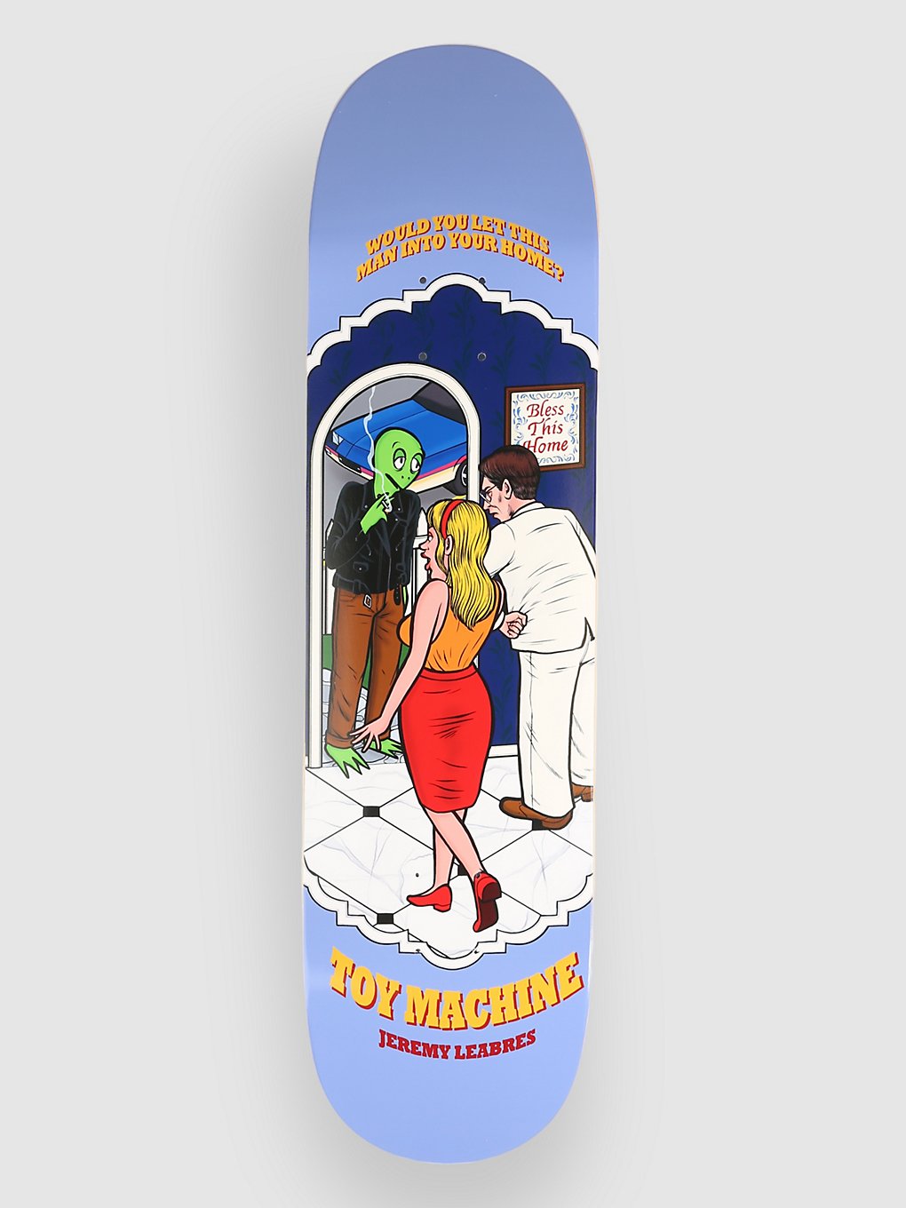 Toy Machine Leabres Bless This Home 8.13" Skateboard Deck blue kaufen