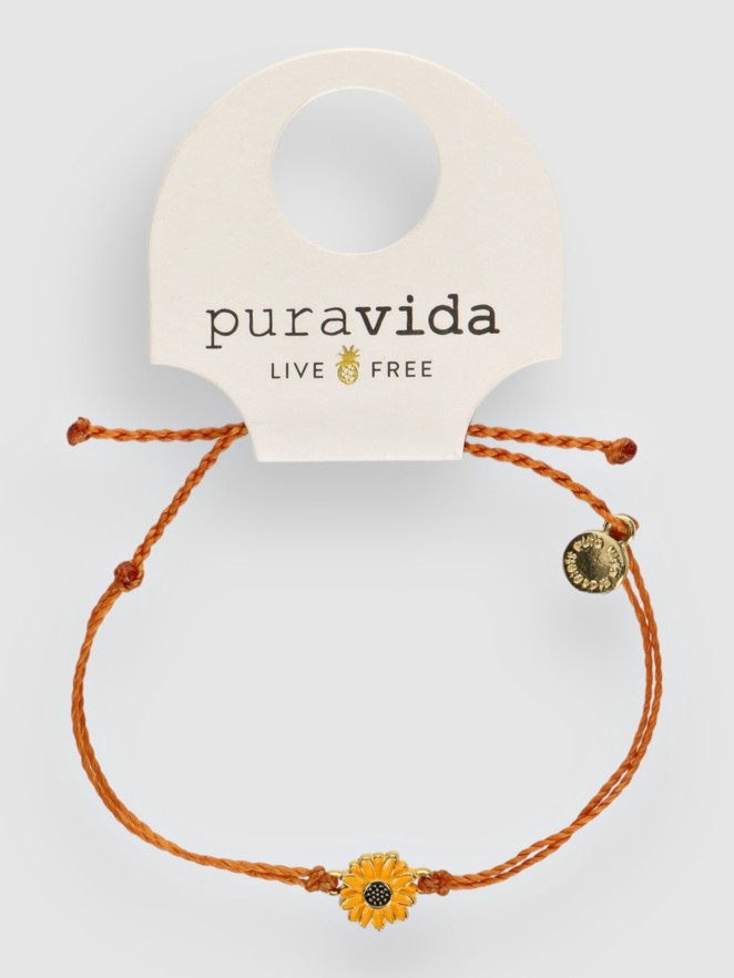 Pura Vida Enamel Sunflower Gold Koru