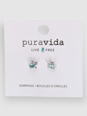Pura Vida Sea Turtle Stud Jewellery