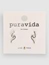 Pura Vida Wave Ear Climber