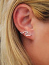 Pura Vida Wave Ear Climber