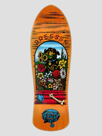 Santa Cruz Dressen Pup Reissue 9.5&quot; Skateboard Deck
