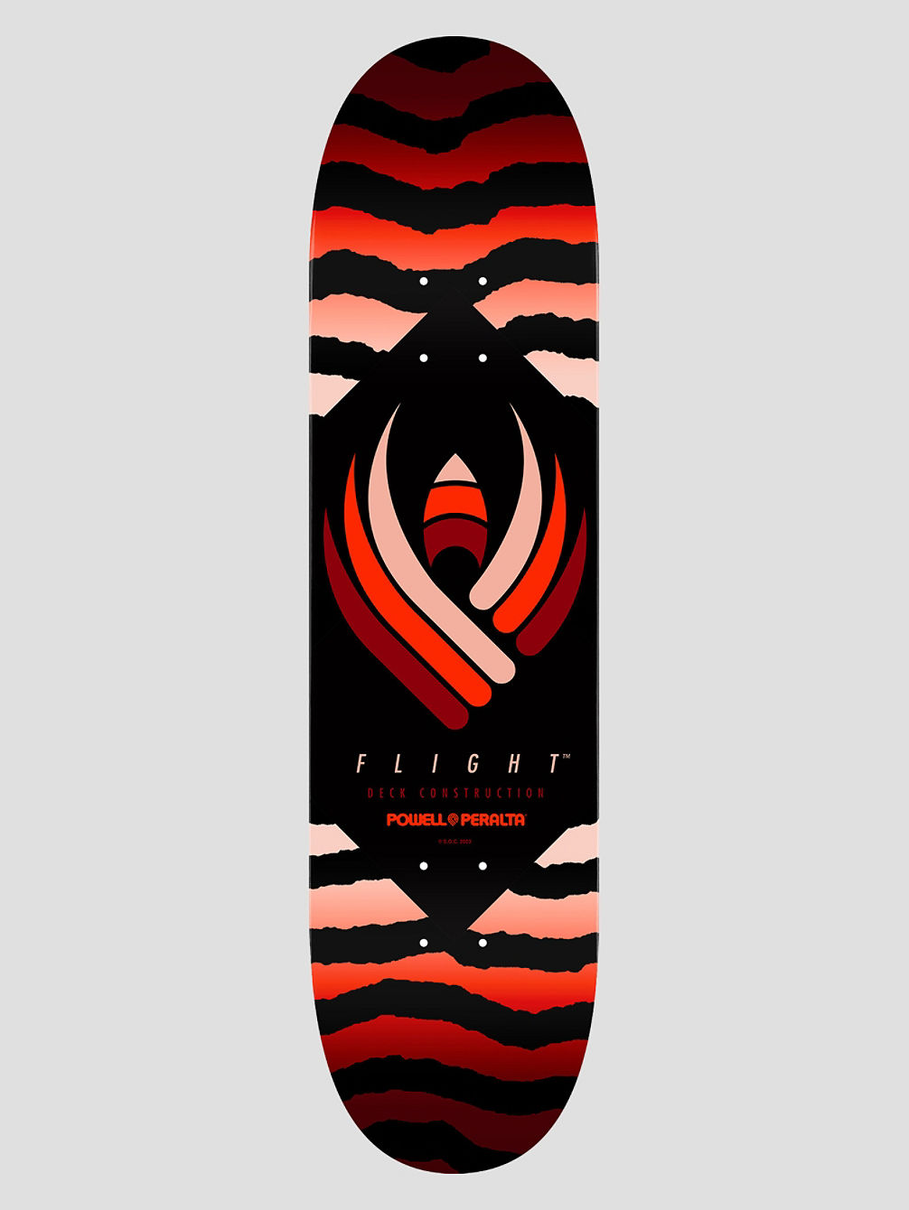 Flight Safari Shape 243 - Red 8.25&amp;#034; Skateboard Deck