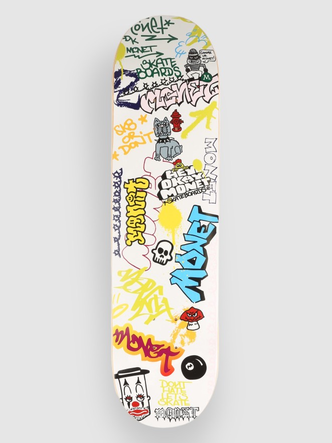 Monet Skateboards Graffiti 8" Skateboard Deck