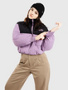 colourblock purple/black
