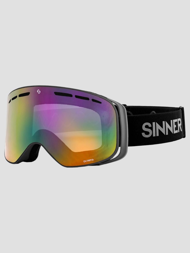 Sinner Olympia Matte Dark Grey Snowboardové brýle