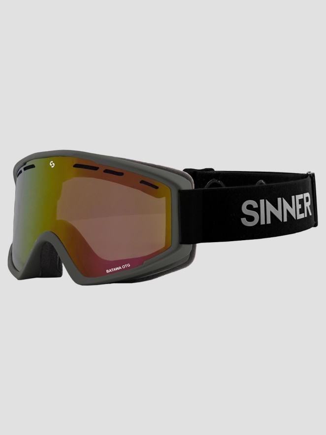 Sinner Batawa Otg Matte Dark Grey Goggle