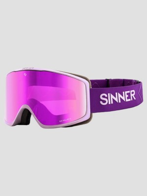 Photos - Ski Goggles Sinner Sin Valley S Matt Light Purple Goggle pink mirror and pink 
