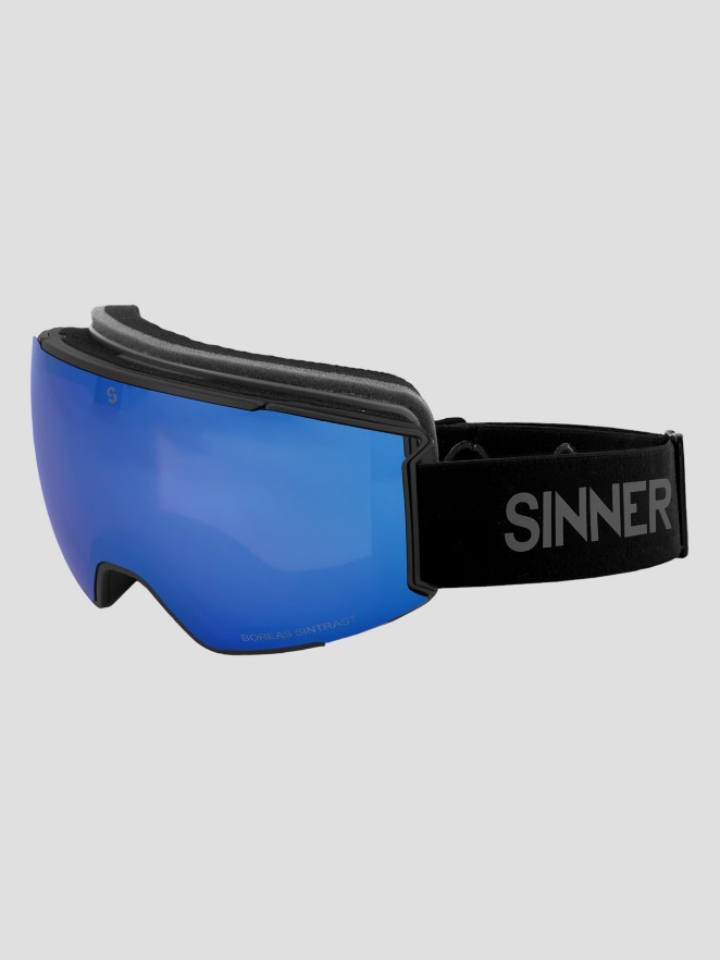 Sinner Boreas Matte Black Goggle