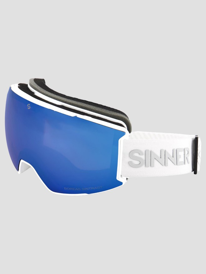 Sinner Boreas Matte White Goggle