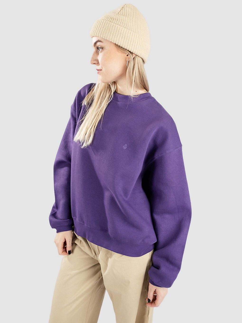 Volcom Stone Heart Up Crew Sweater deep purple kaufen