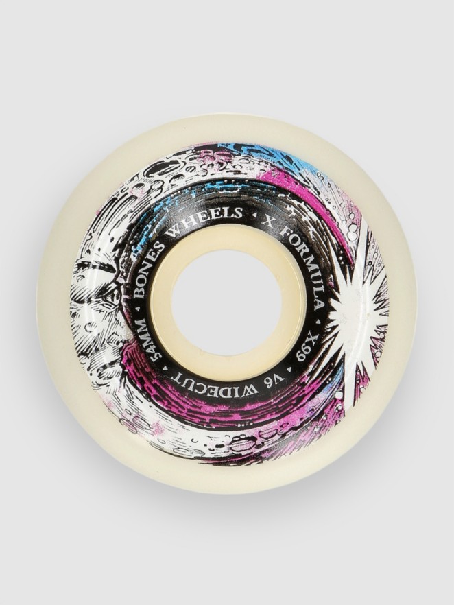 Bones Wheels Moon Beam V6 Wide Cut 99A 54mm Roues