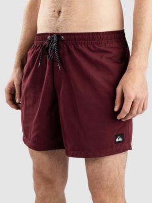 Photos - Swimwear Quiksilver Everyday Solid Volley 15 Boardshorts wine 