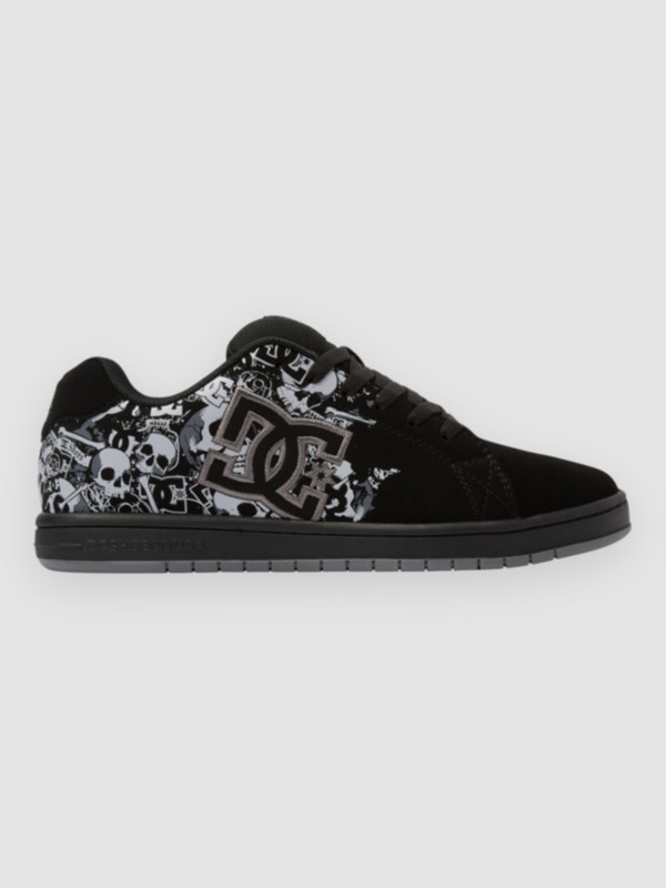 DC Gaveler Skateschuhe dk grey print
