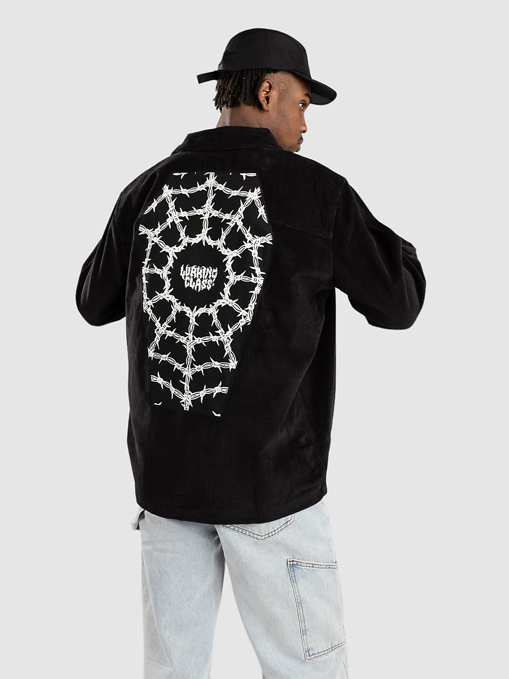 Lurking Class Barbed Web Zip Workshirt Jacke black kaufen