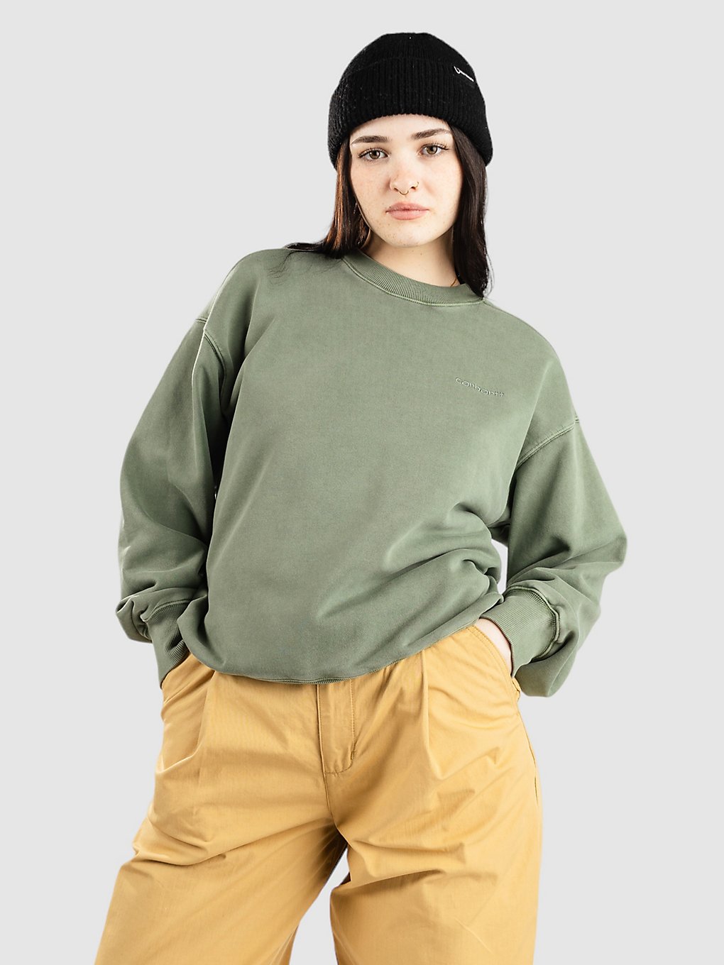 Carhartt WIP Duster Script Sweater park garment dyed kaufen