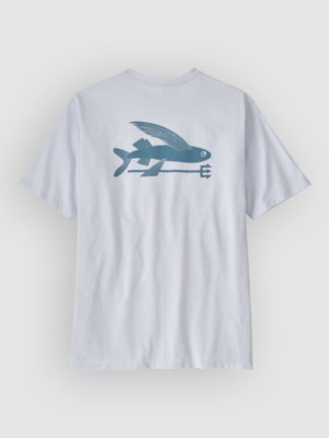 Patagonia Flying Fish Responsibili T-Shirt white Gr. L
