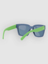 Dot Dash Huggy Blue-Green Satin Sunglasses