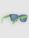 Dot Dash Huggy Blue-Green Satin Sunglasses