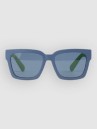Dot Dash Huggy Blue-Green Satin Sunglasses