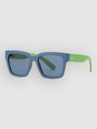 Dot Dash Huggy Blue-Green Satin Sunglasses